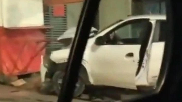 Aparatoso choque en la 11 Sur, Puebla deja un lesionado