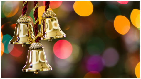 las campanillas en la entrada de la casa