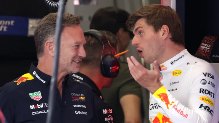 Christian Horner y Max Verstappen