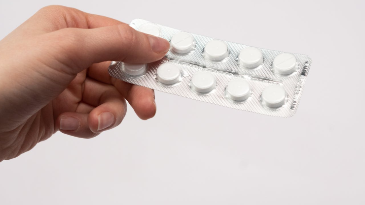 Blíster de pastillas para el dolor de cabeza