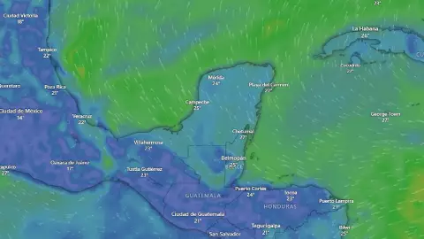 Clima hoy en Yucatán_ Hora exacta en la que caerán las lluvias en Mérida hoy18 de enero de 2025