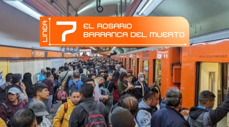 Metro CDMX: Las estaciones más saturadas de la Línea 7 y sus alternativas