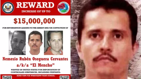 Recompensa por “El Mencho”