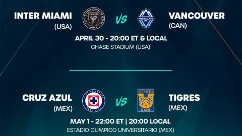 Semifinales de la Concachampions 2025.