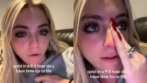 VIDEO Mujer llora porque su empleo de 8 horas le quita tiempo y energía; se hace viral en TikTok
