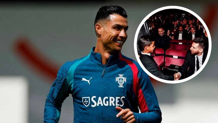 Hijo de Cristiano Ronaldo es fan de Lionel Messi