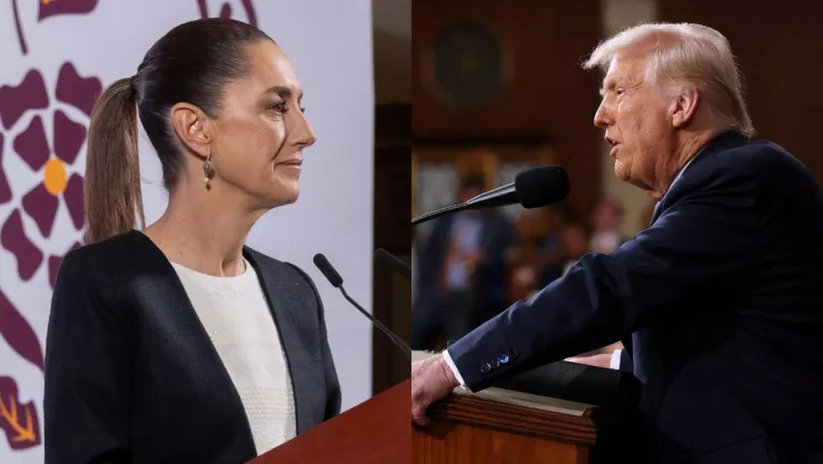 Claudia Sheinbaum y Donald Trump.