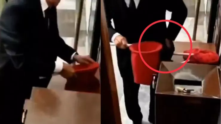 Hombre es captado robando diezmo