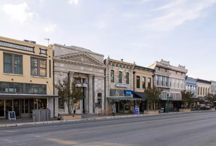 una vista de las calles de Georgetown.