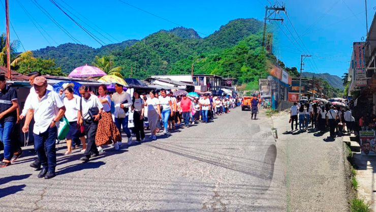 Marchan por la paz en Motozintla, Chiapas