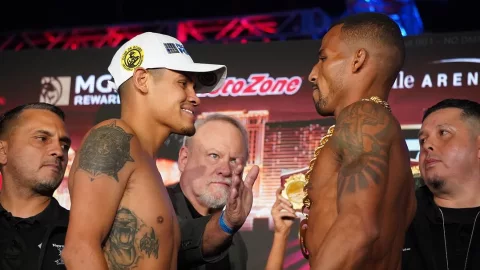 Vaquero Navarrete Robson Conceicao pesaje Las Vegas