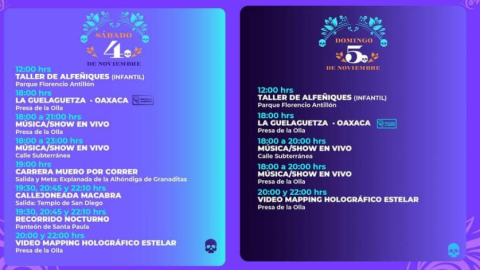Programa de Día de Muertos en Guanajuato