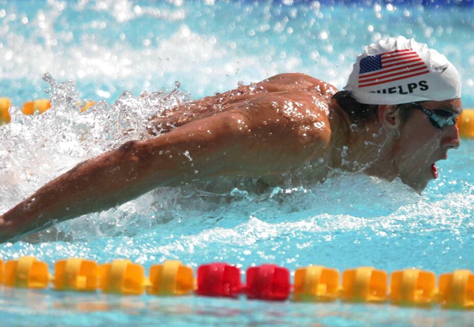 Michael Phelps en Atenas 2004