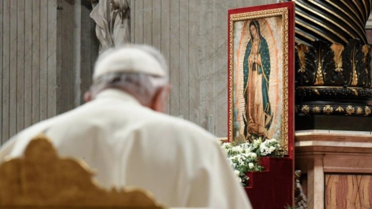Papa Francisco dio misa en honor a la Virgen de Guadalupe en el Vaticano