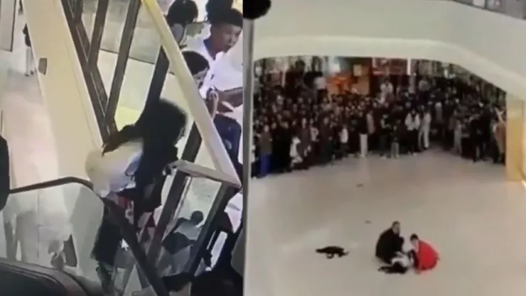 Menor cae de escalera eléctrica en China