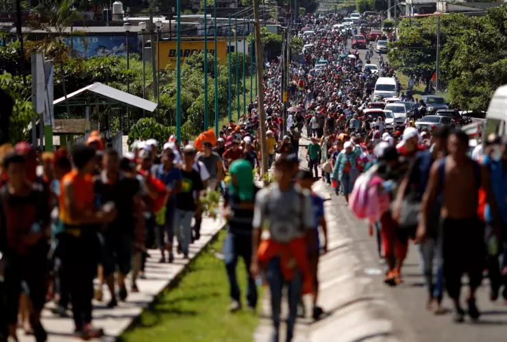 Caravana migrante hacia EUA
