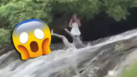 Propuesta de matrimonio viral: Novio cae de una cascada durante la pedida de mano y queda grabado