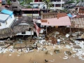 Vista de dron: Los negocios de San Agustinillo muestran las cicatrices de “Erick”.