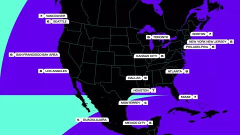 Copa Mundial de la FIFA más importante de la historia: 104 encuentros con 48 selecciones repartidas en 16 sedes de tres países: Canadá, México y Estados Unidos.