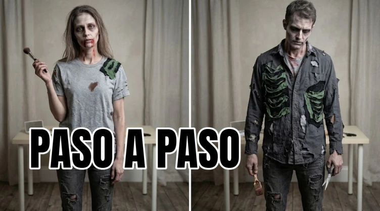 Ideas DIY: cómo hacer un disfraz de zombie para Halloween con ropa reciclada (paso a paso)