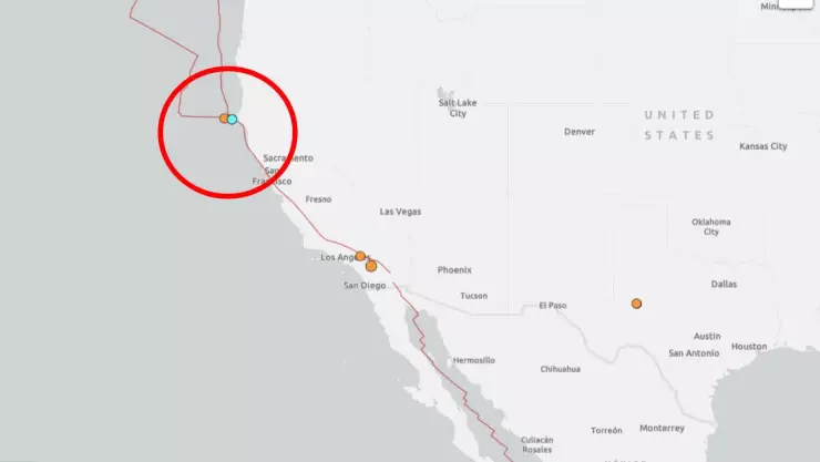 Temblor en California