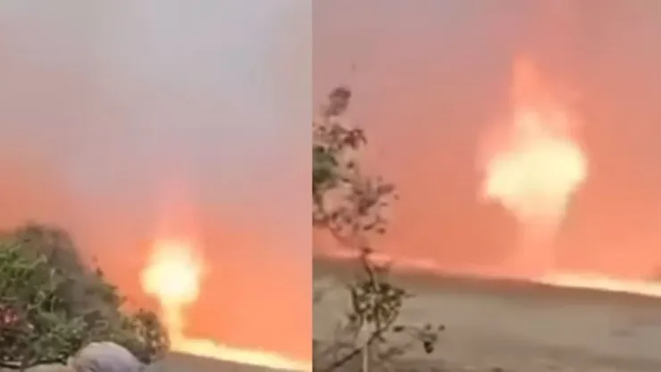 Remolinos de fuego en Veracruz
