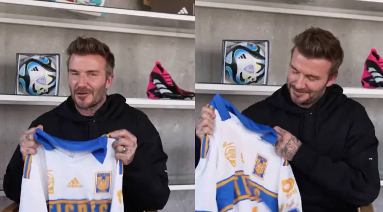 David Beckham con la playera de los Tigres