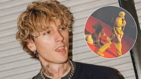 fan de Machine Gun Kelly sufre caída en el escenario; así reaccionó MGK