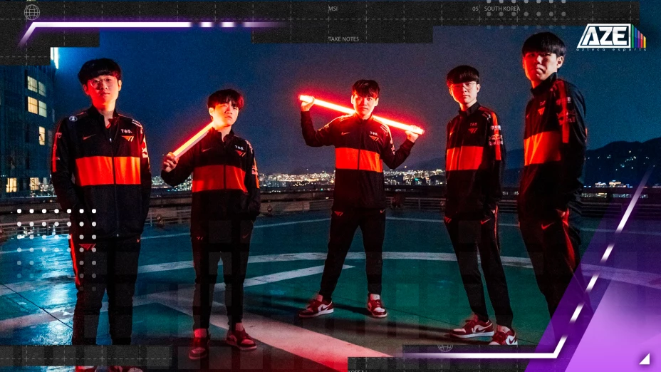 T1 aplastó a Team Aze