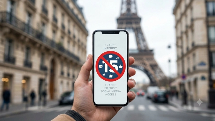 Francia prohíbe redes sociales a menores de 15 años