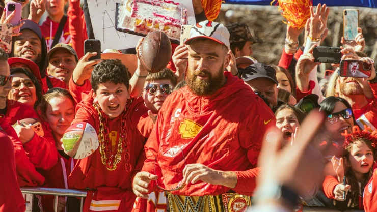 Travis Kelce, el tight end mejor pagado de la NFL.