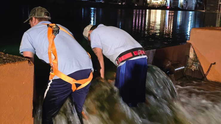 Apertura controlada de la Presa de la olla en Guanajuato por lluvias