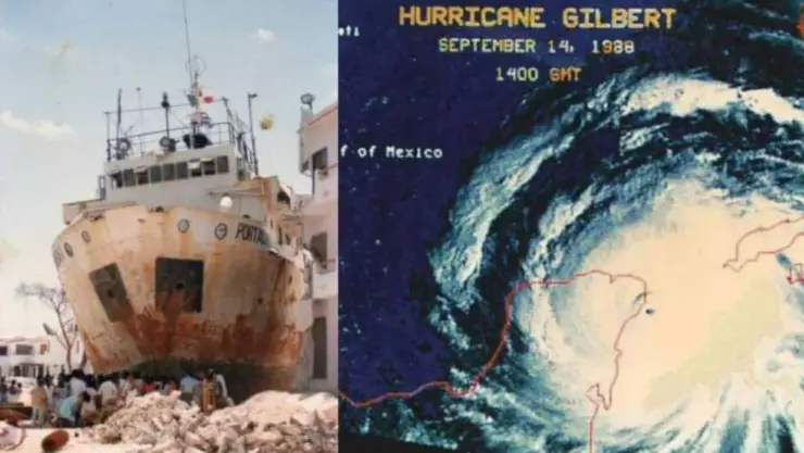 Se cumplen 35 años del impacto del Huracán Gilberto en Yucatán