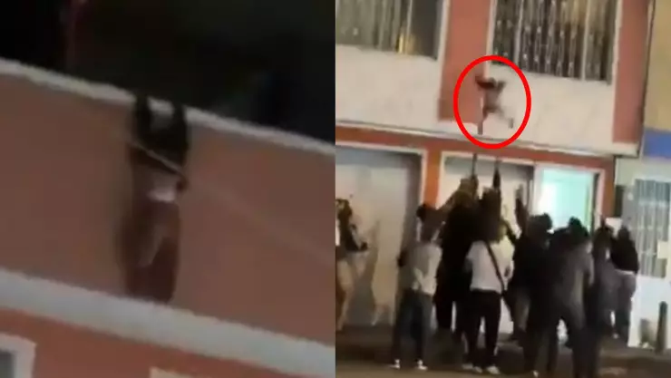 Bebé cae de un cuarto de piso