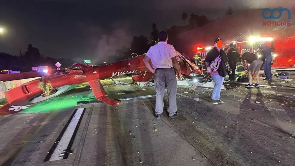 helicóptero cae en Sacramento California