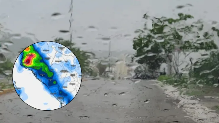 Lluvias intensas hoy en Sinaloa 2 de agosto de 2025