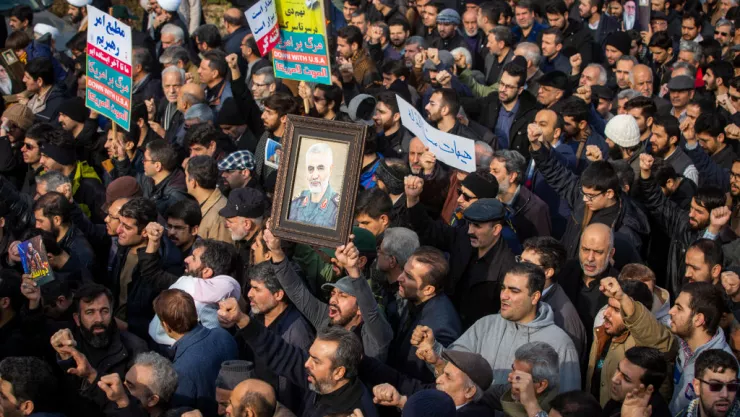 Protesters Decry Killing Of Iranian General Qasem Souleimani