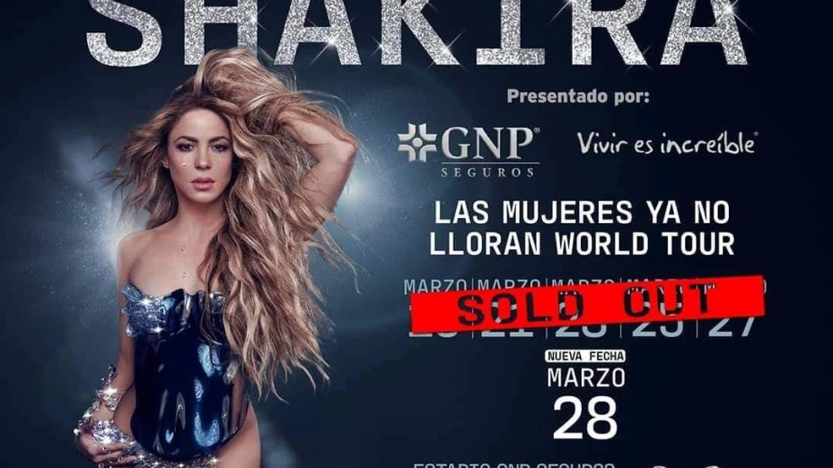 shakira sexta fecha las mujeres ya no lloran