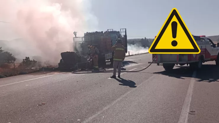 ¿Cómo ocurrió el incendio de un camión autopista Zacatecas-Aguascalientes hoy 30 de diciembre