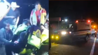 Jóvenes resultaron heridos tras brutal accidente sobre la carretera Tehuacán-Huajuapan hoy; así pasó