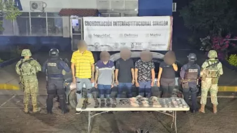 Detenidos en Santa Fe, Culiacán