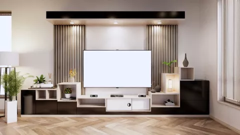 muebles minimalista para televisión