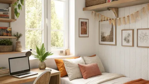 43 ideas para decorar un cuarto pequeño con poco dinero: te quedará de lujo