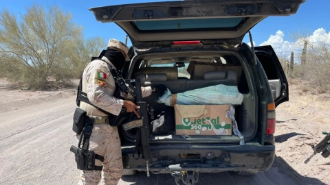 Ejército metanfetamina armas Sonora