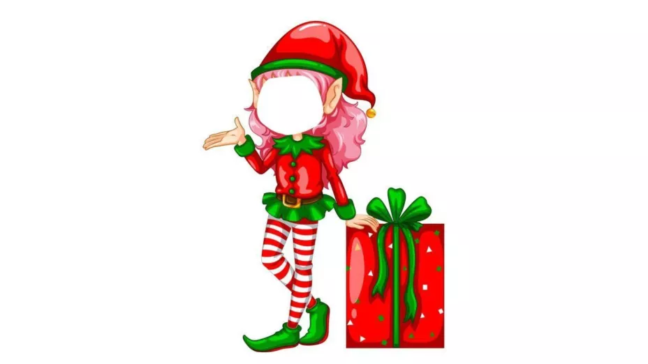Duendes navideños poner caras