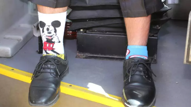 FOTOS_ Conductores del transporte público se unen al Día Mundial del Síndrome de Down