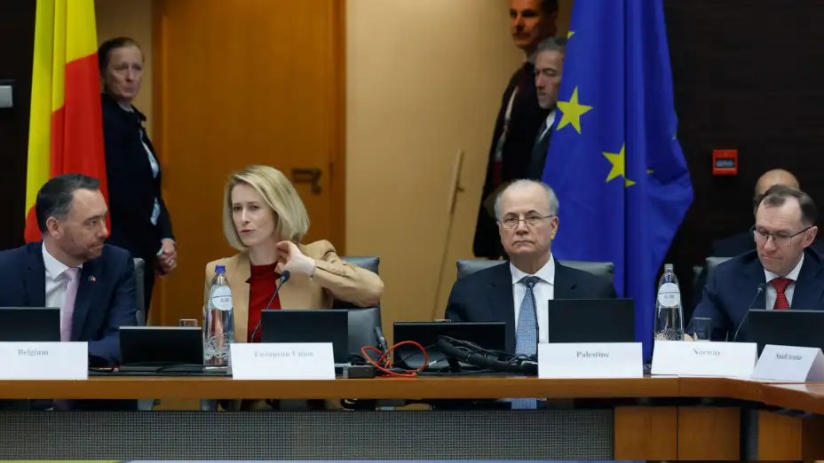 Ministros de exteriores de la UE reunidos en Bruselas.
