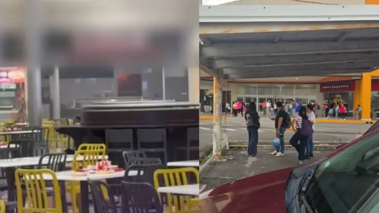Incendio en Plaza Patio provoca evacuación de personas.