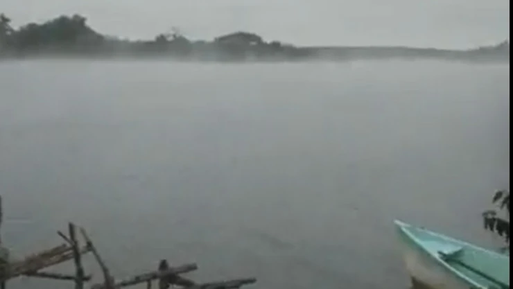 Río Carbajal se evapora por Frente Frío 19