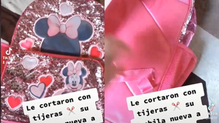 Cortan mochila a niña.j